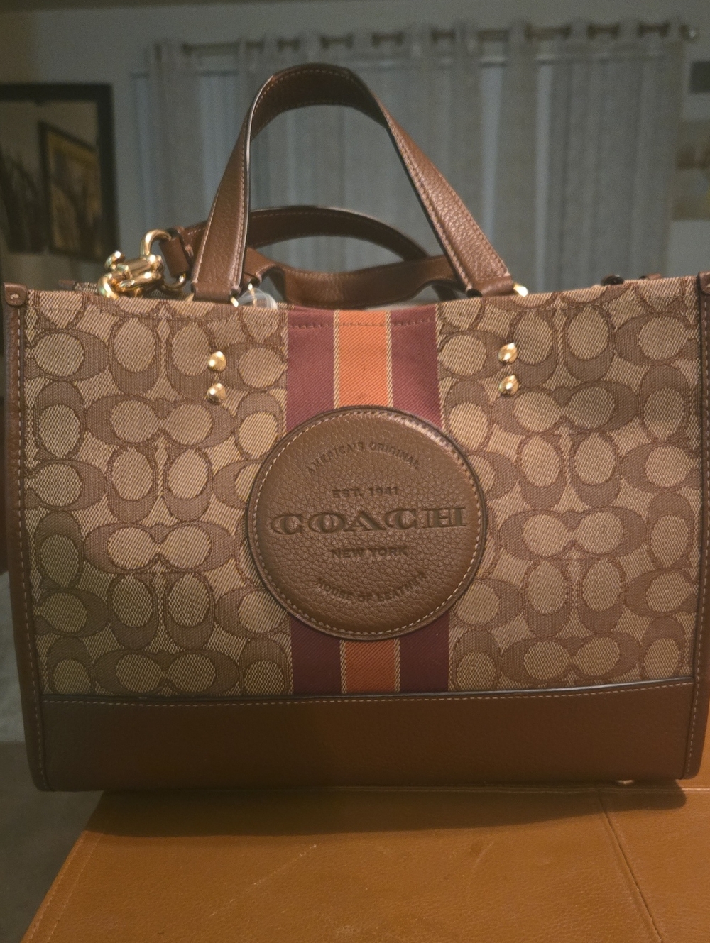 Coach  Dempsey Carry all Tote Signature Canvas